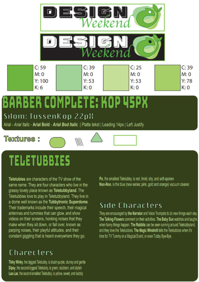 Style guide Dutch Design Weekend